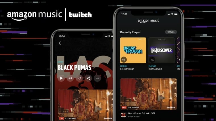 Amazon traz Twitch para Amazon Music, permite que artistas se conectem com ouvintes ao vivo