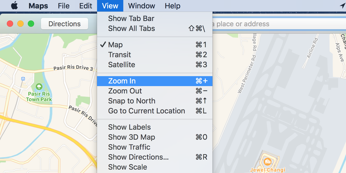 Como aumentar e diminuir o zoom em um Mac: 4 métodos 8 zoom in apple maps no mac