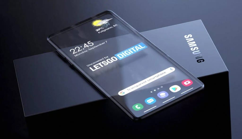 Samsung patenteia celular com tela transparente 1