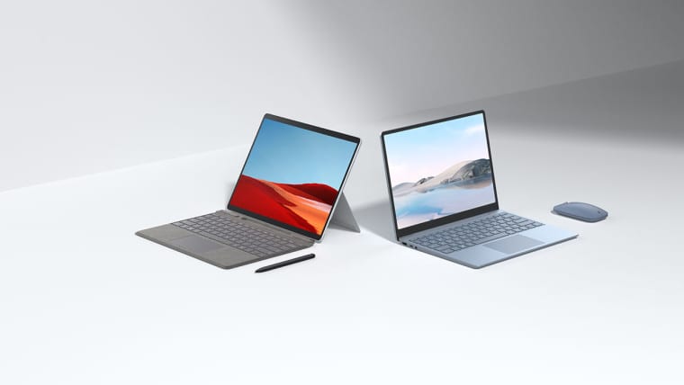 Os novos Surface Pro X e Surface Laptop Go da Microsoft já estão disponíveis