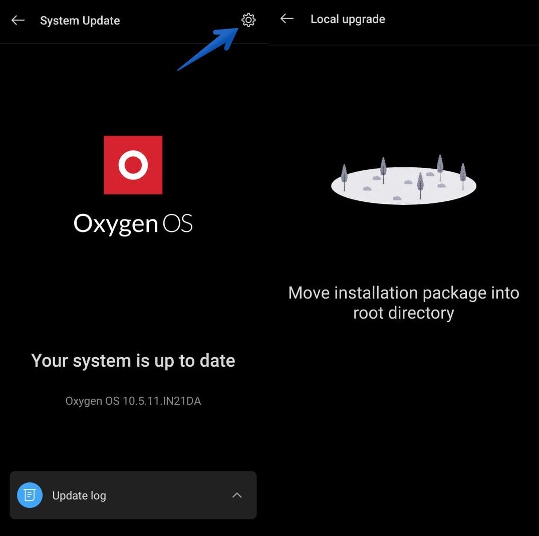 Como instalar manualmente o OxygenOS 11 (Android 11) no OnePlus 8 e OnePlus 8 Pro 5