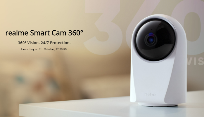 Realme Smart Cam 360 ° em destaque