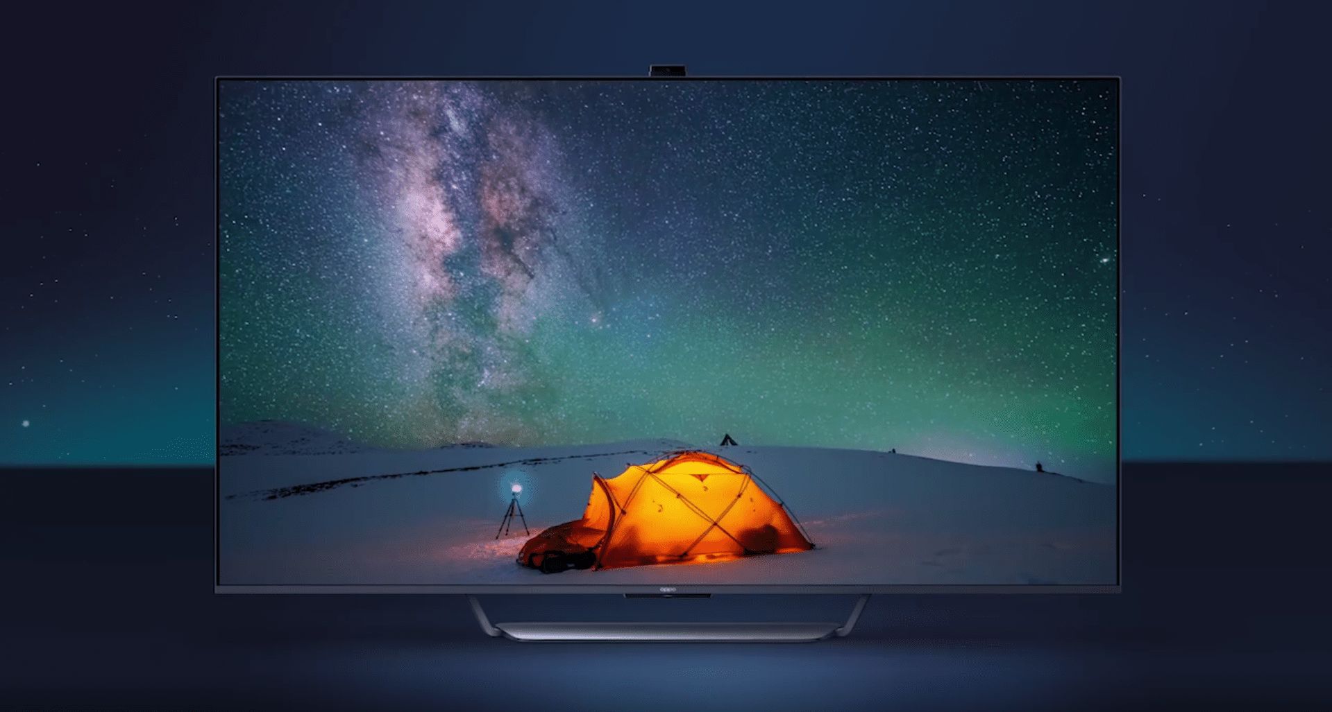 O novo teaser poster da OPPO Smart TV sugere um design de tela flutuante