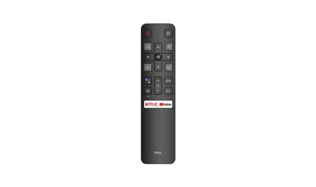 Controle remoto da Android TV TCL classe 4 série 4