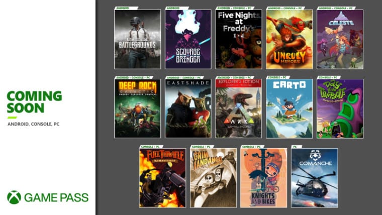 Deep Rock Galactic, Celeste, LucasArts clássicos e muito mais vá para Xbox Game Pass