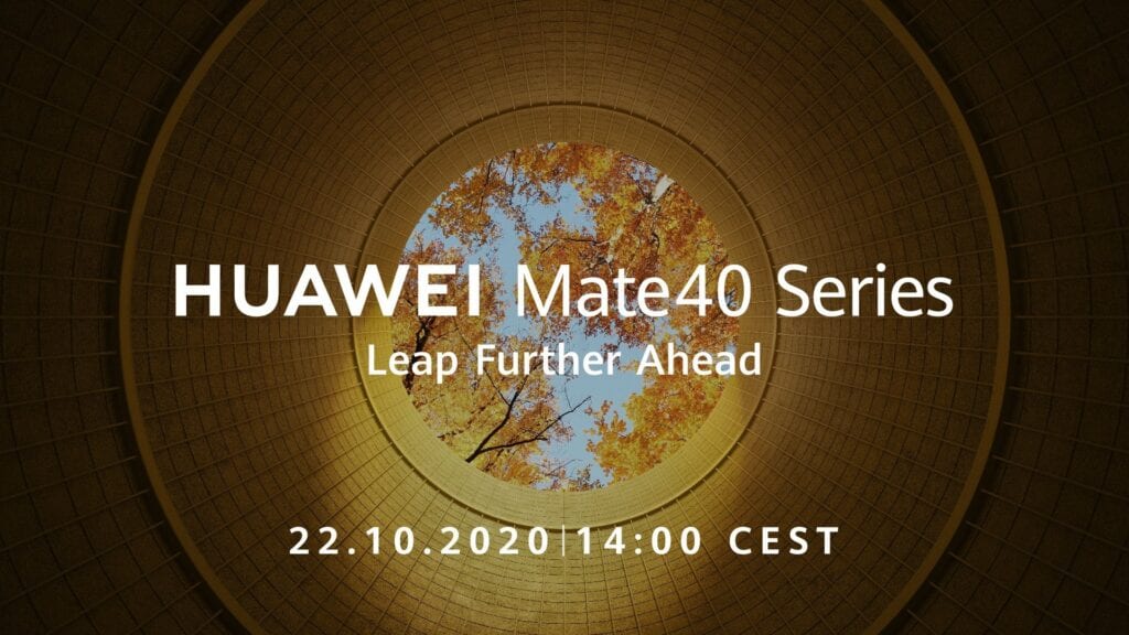 Oficial: a data de lançamento da série HUAWEI Mate40 é 22 de outubro