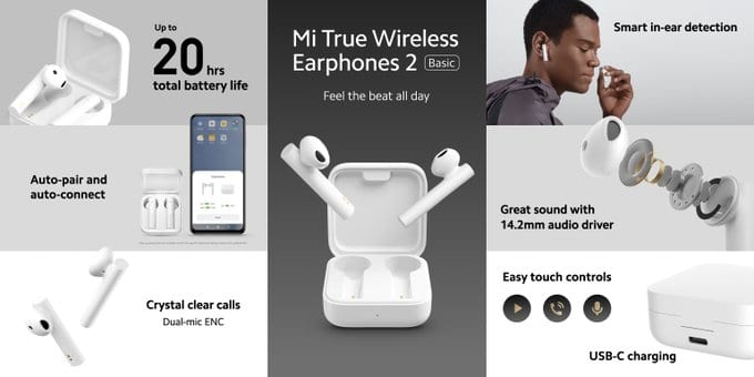 Xiaomi apresenta os fones de ouvido Mi True Wireless 2 Basic para lançamento na Índia em breve