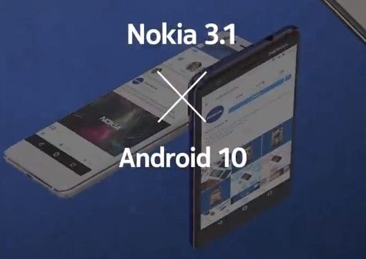 HMD Global lança atualização do Android 10 para Nokia 3.1