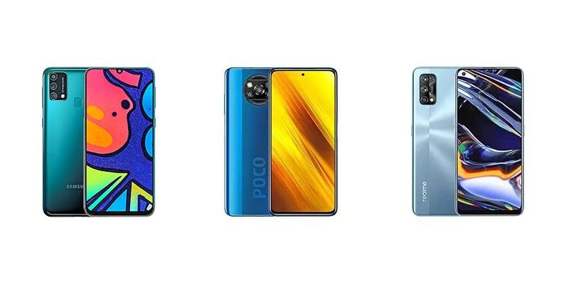 Samsung Galaxy F41 vs POCO X3 vs Realme 7 Pro: comparação de especificações