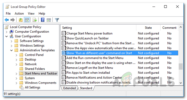 Como executar um aplicativo como um usuário diferente no Windows 10 7