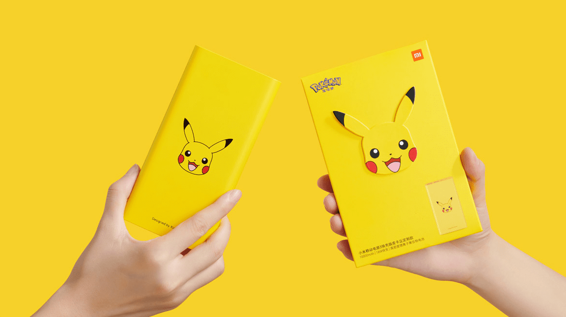 Xiaomi lança Mi Power Bank 3 Pikachu Edition por 99 yuans (US $ 15)
