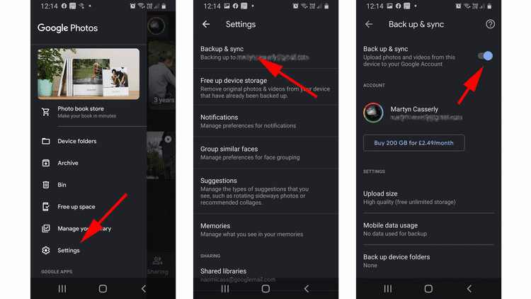 Como fazer backup de fotos no Android: Backup e sincronização