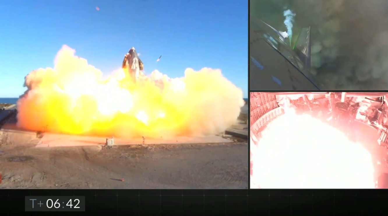 Imagem via SpaceX Livestream