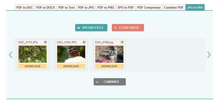 Como converter Jpeg para PDF