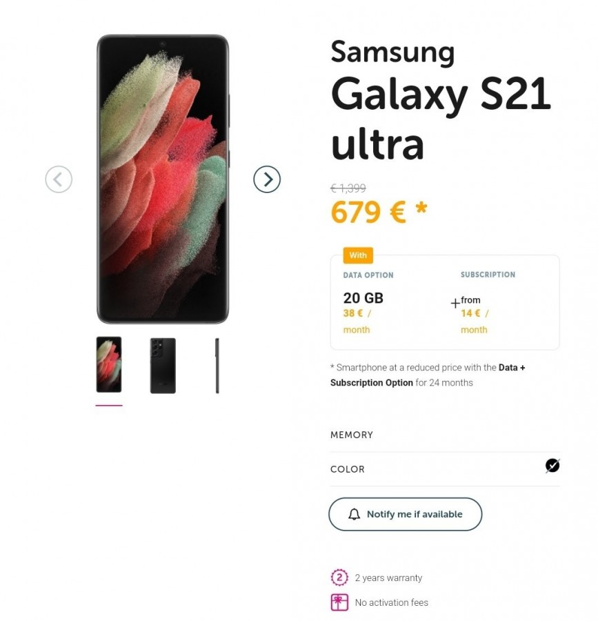 Preço Samsung Galaxy S21 Ultra