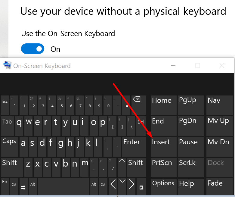 teclado virtual windows 10