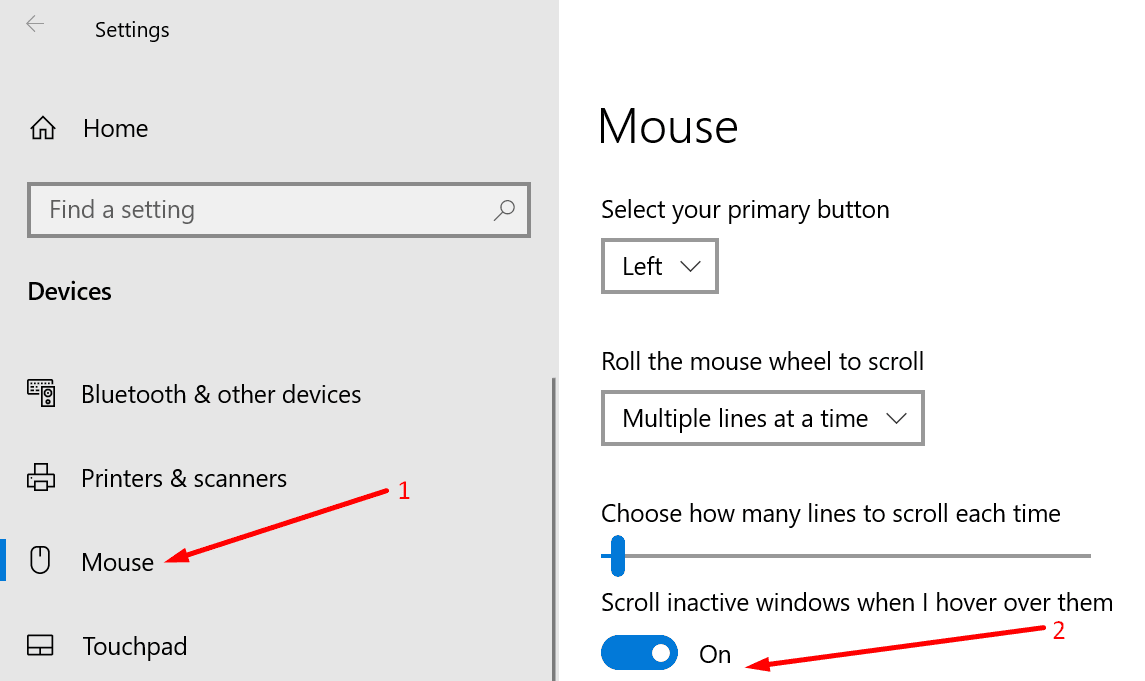 Microsoft Teams: rolagem do mouse não funciona 2 rolar janelas inativas quando passo o mouse sobre elas