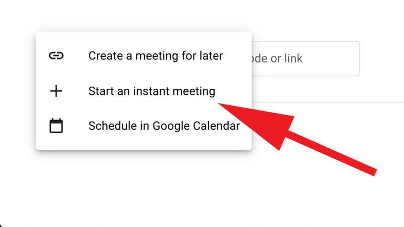 Como transmitir o Google Meet para um Chromecast: iniciando uma reunião instantânea