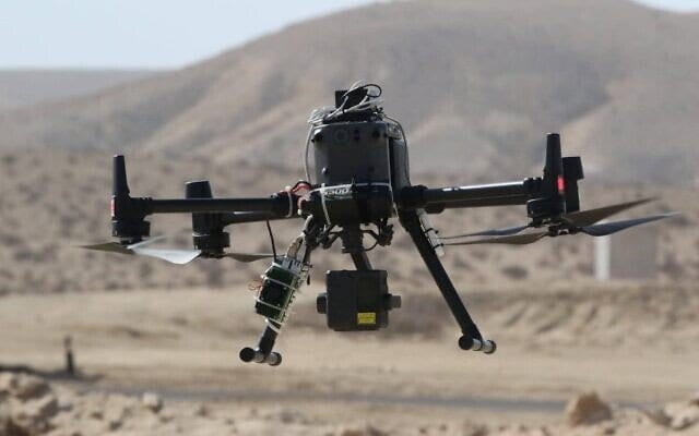 Empresa israelense exibe um drone de entrega que pode navegar sem GPS