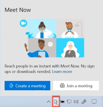 Windows 10 Meet Now 