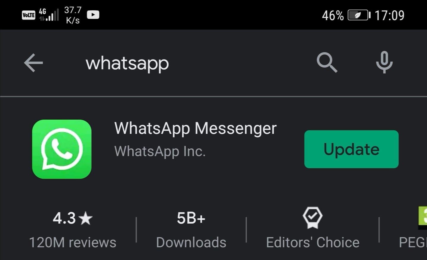 atualizar whatsapp android