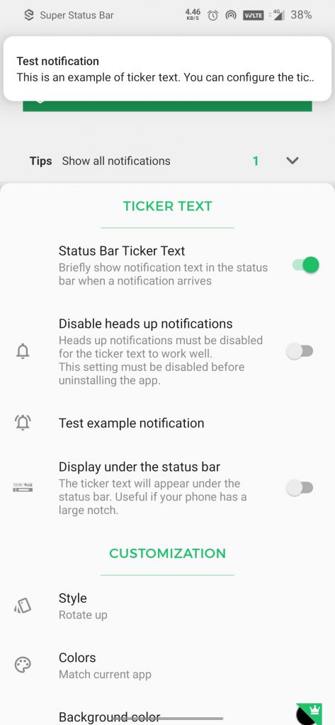 2 maneiras de personalizar a barra de status no Android 8