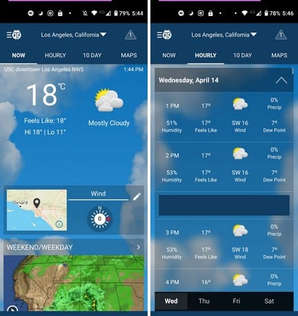5 melhores e gratuitos aplicativos de clima para Android 8