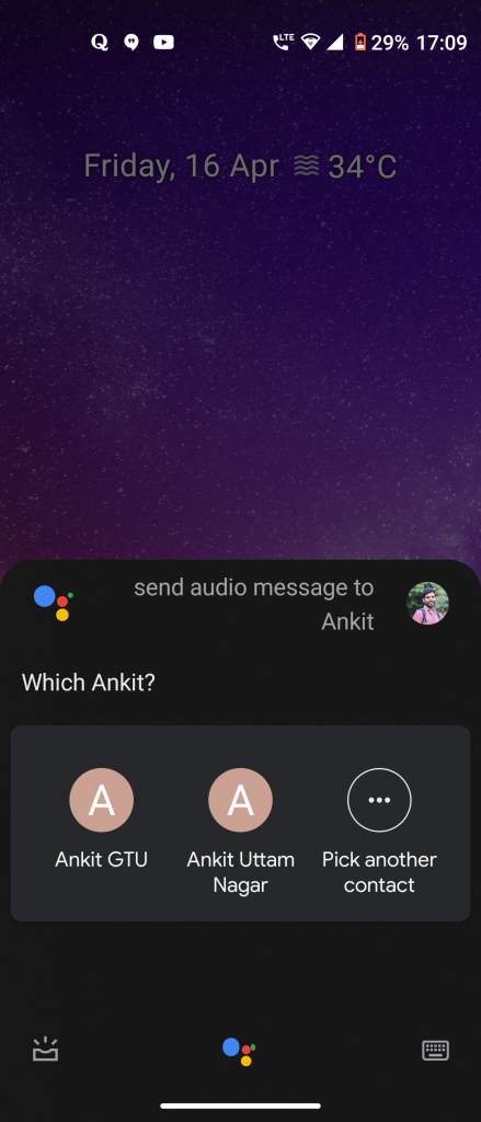 Como enviar mensagens de áudio com Google Assistente 4