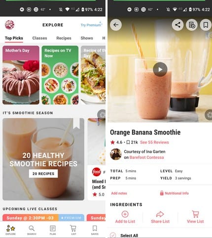 4 aplicativos de culinária gratuitos para Android para se tornar um chef 9
