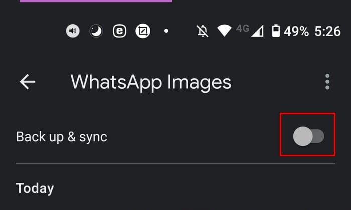 Como enviar fotos do WhatsApp ao ​​Google Fotos automaticamente 8