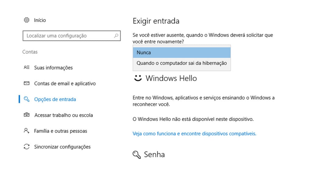 Windows 10 permite remover senha da tela de login saiba como 7