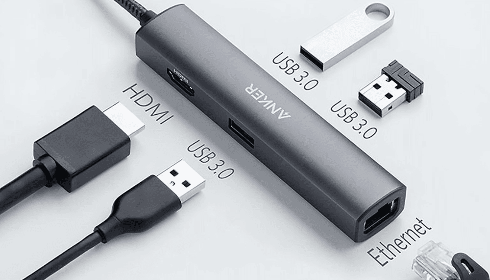 Anker lança adaptador 5 em 1 com USB, Ethernet e HDMI por R$ 431 20