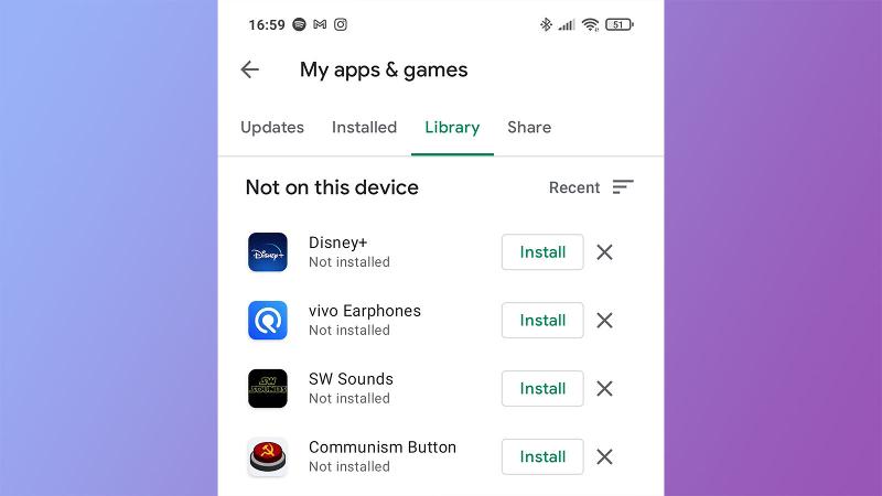 Remova o aplicativo Android da biblioteca do Google Play