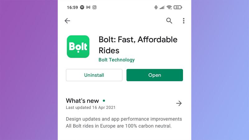 Desinstale o aplicativo Android do Google Play