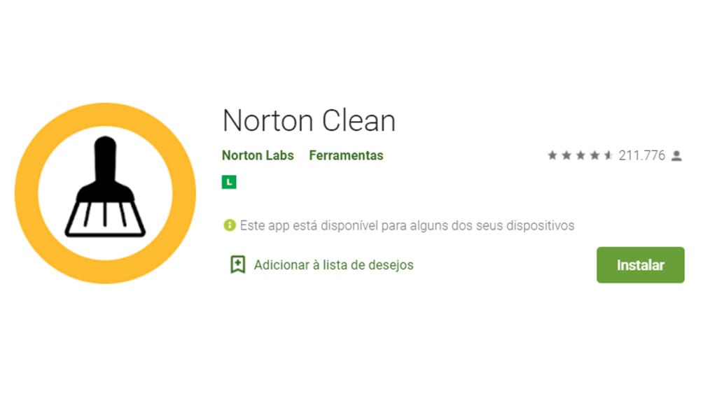 o Norton Clean é um aplicativo que ajuda a melhorar seu celular android