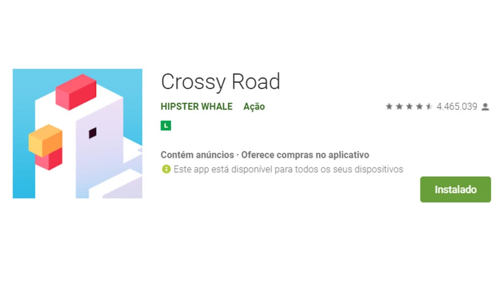 Crossy road é um dos jogos offline para você se divertir