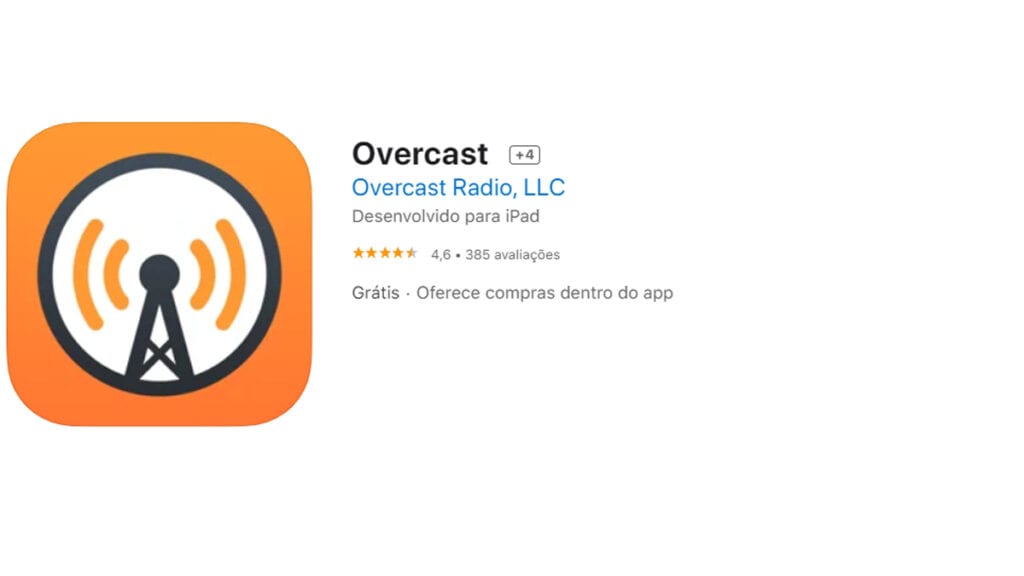 O overcast não é muito conhecido mas também é otimo para podcasts
