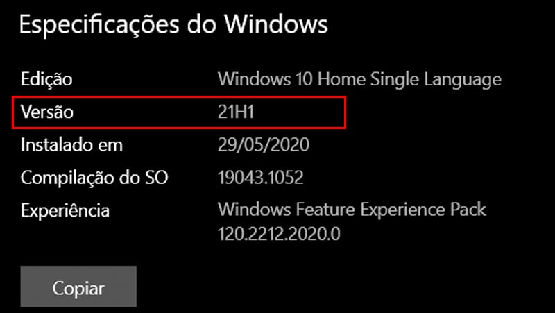 Verifique a versão do Windows antes de colocar o Android no PC