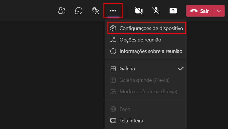 microsoft teams configurações para ativar a supressão de ruido