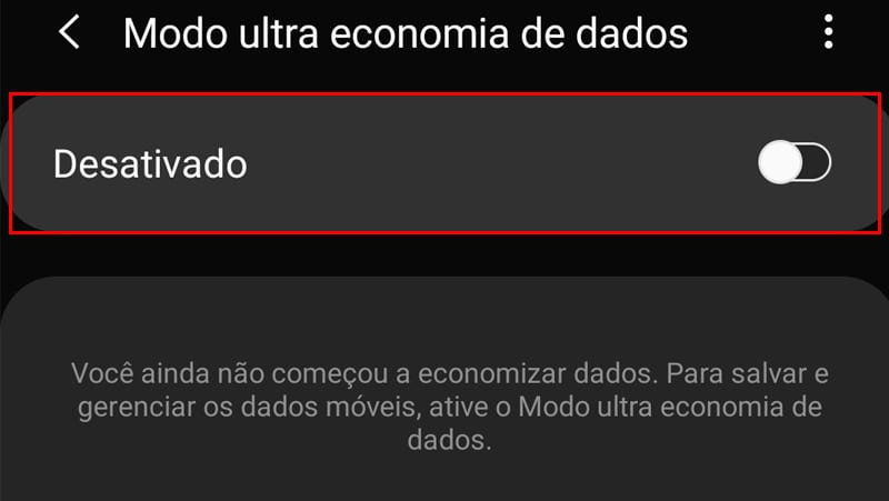 modo ultra economia de dados da samsung