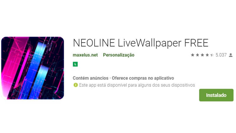 neoline possui efeitos de linhas incriveis em 3d