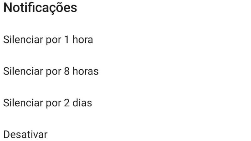 veja no telegram como funciona as notificações e como silenciar elas