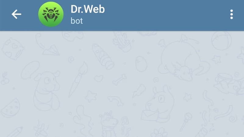 verifique o vírus dos arquivos com o drwebbot