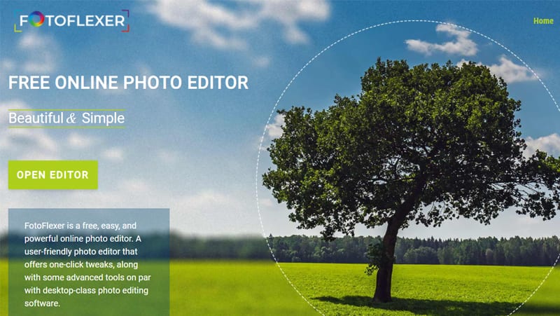 O Fotoflexer é uma opção online para editar suas fotos