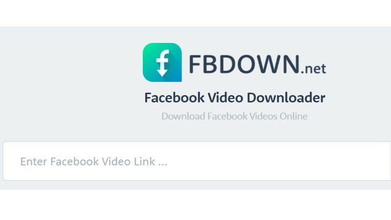 adicione o link do video no facebook video downloader