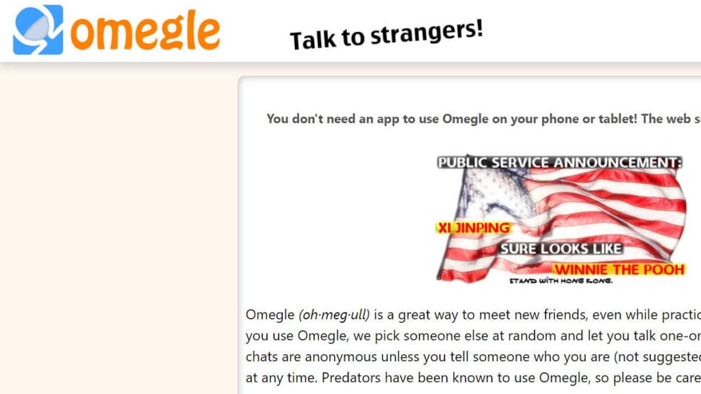 Omegle: 7 melhores alternativas gratuitas para usar no celular 1