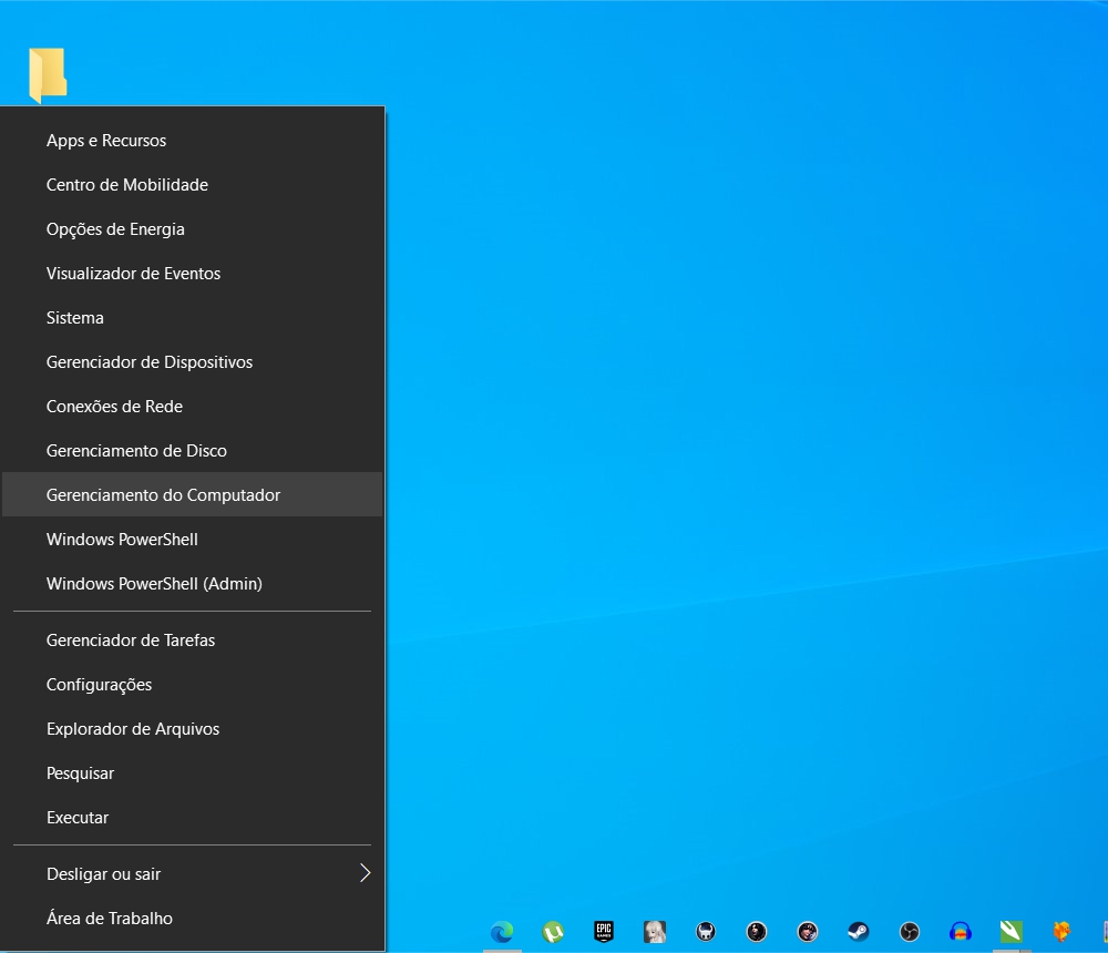 Gerenciamento do Computador para adicionar conta ao grupo de administradores do Windows
