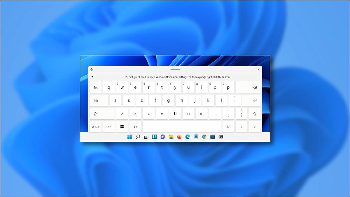 Como usar teclado virtual no Windows 11