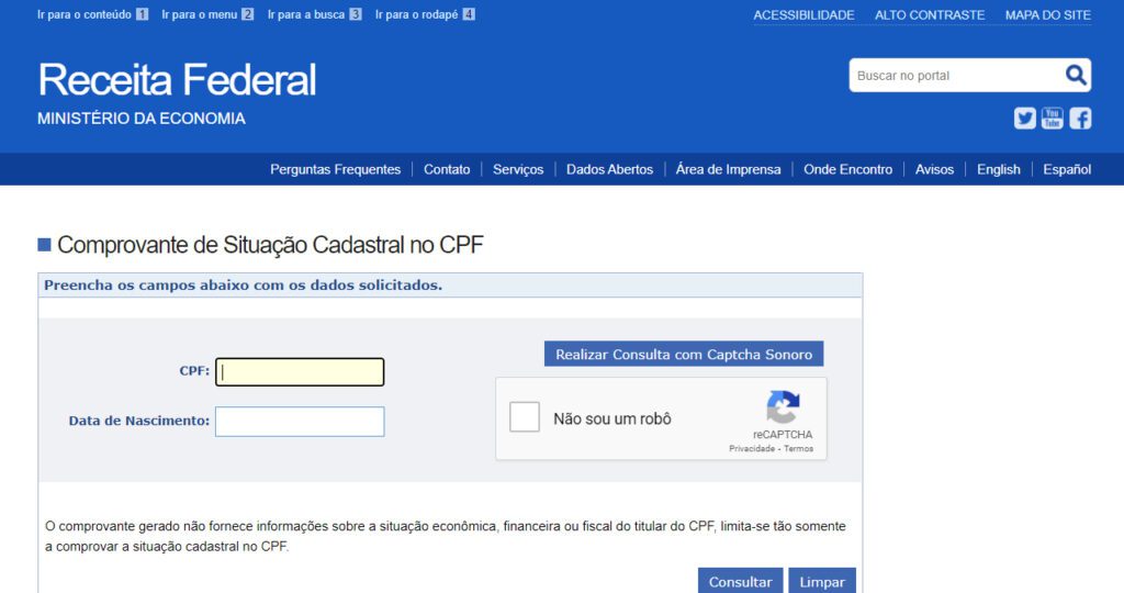 Consultar CPF: como fazer isso no site da Receita Federal facilmente 1