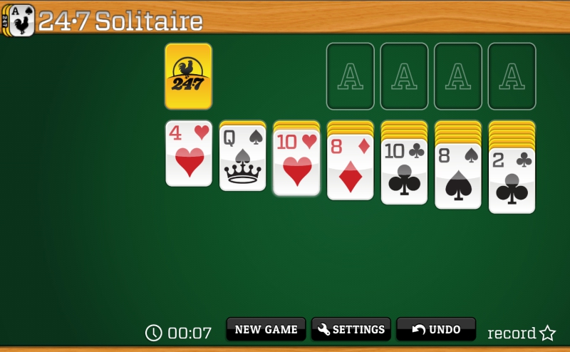 jogue paciência gratuitamente na 24-7 Solitaire